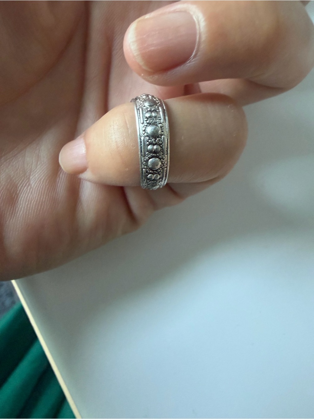 Vintage 925 Sterling Silver toe Ring - Silver